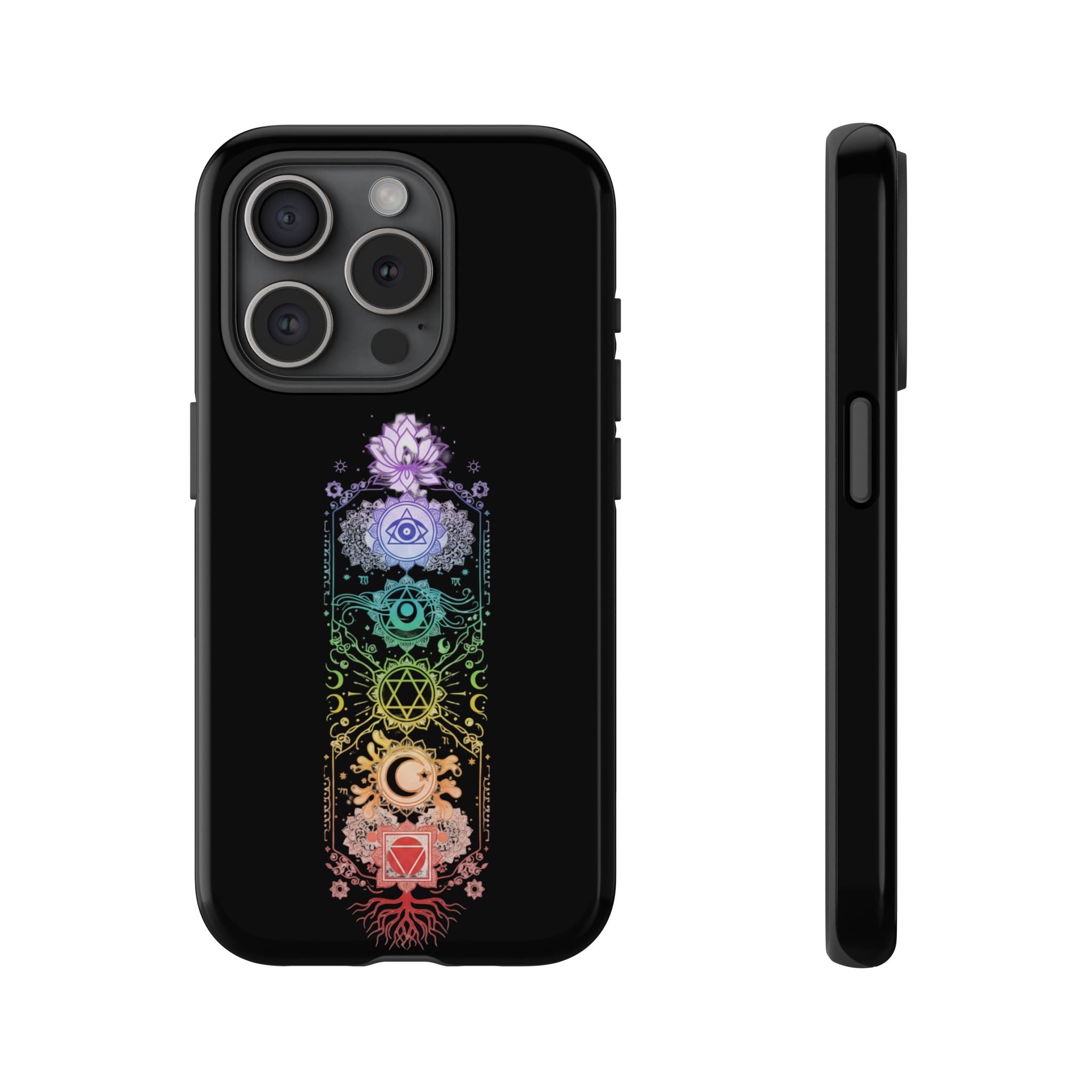 Mystic Chakra Phone Case Spiritual Snake Design iPhone Samsung Galaxy Protective Cover