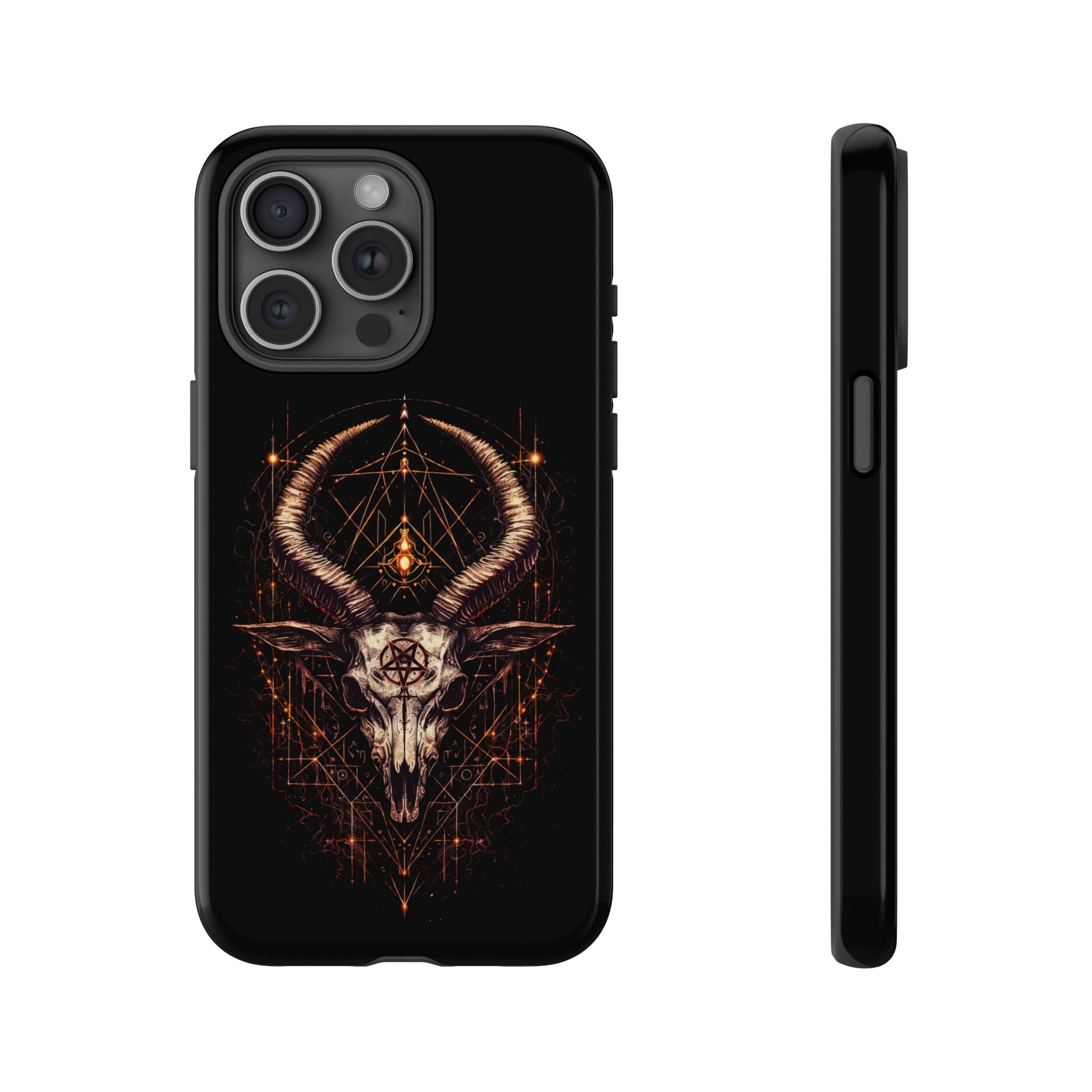 Funda Samsung o Iphone devil con diseño de demonio y estética oscura. Protección resistente y estilo único para destacar tu móvil Samsung o Iphone.