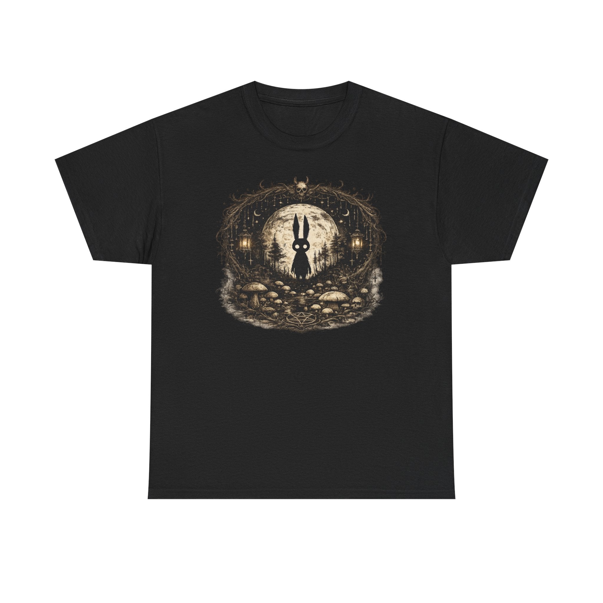Camiseta Conejo Místico Oscuro | Occult Rabbit Boho T-Shirt