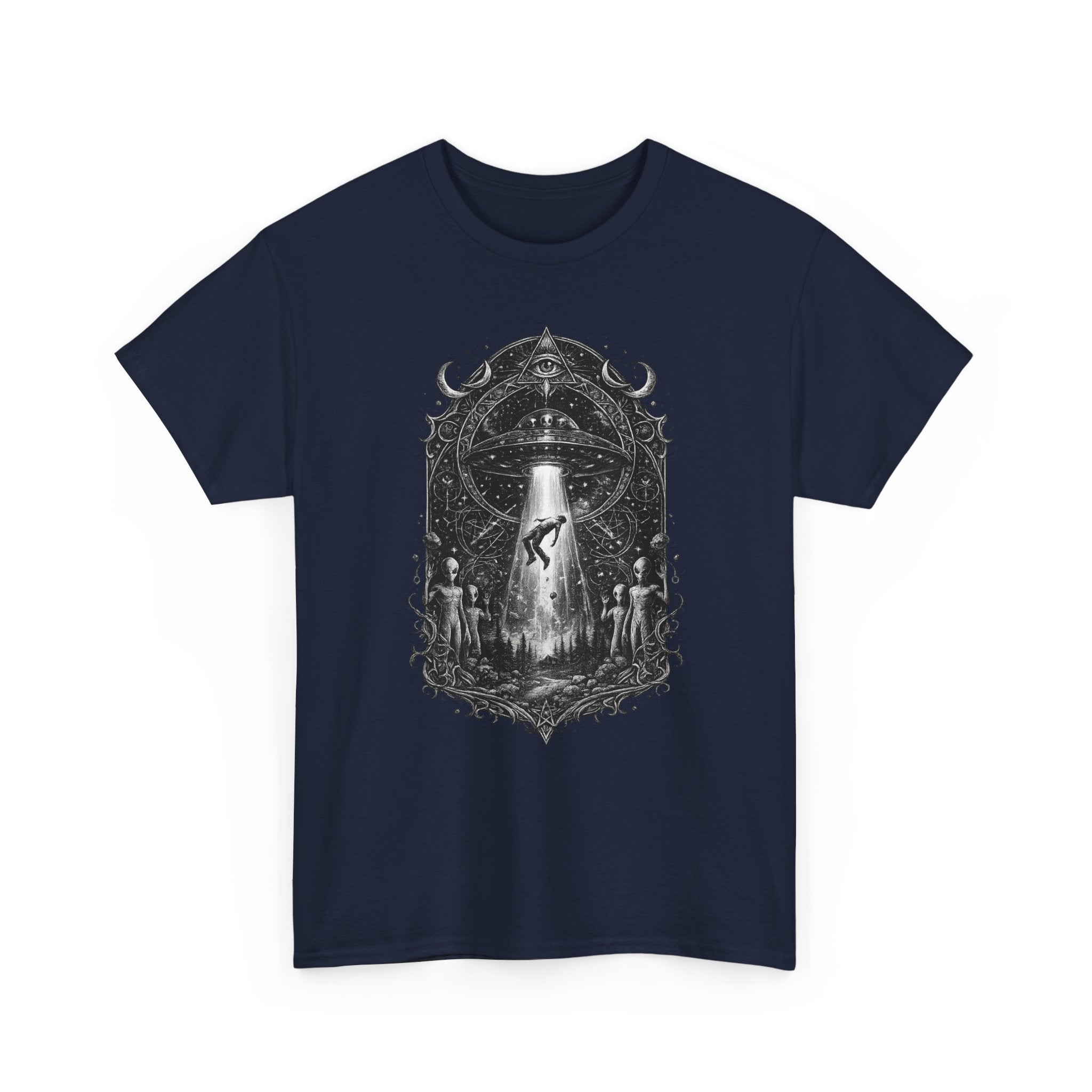 Camiseta Mystical Alien Abduction | Boho Gothic UFO T-Shirt