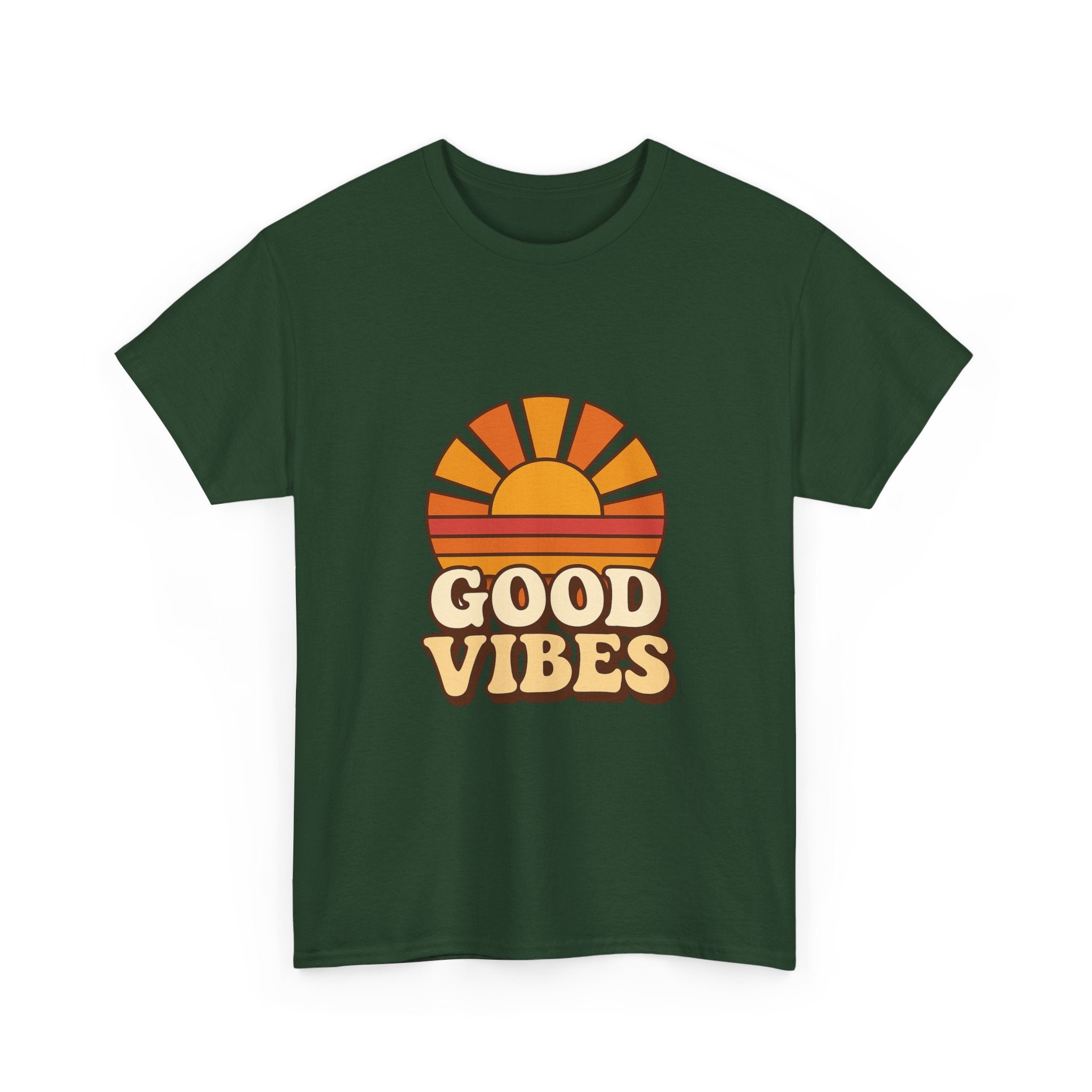 Camiseta Retro Good Vibes | Vintage Sunset Tee