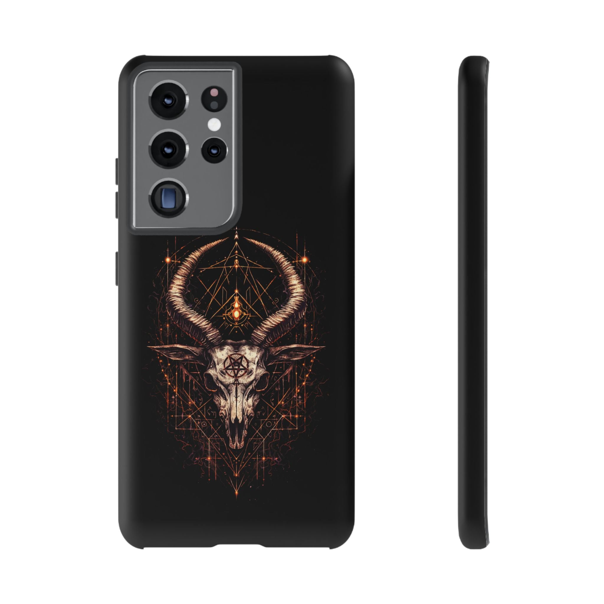 Funda Samsung o Iphone devil con diseño de demonio y estética oscura. Protección resistente y estilo único para destacar tu móvil Samsung o Iphone.